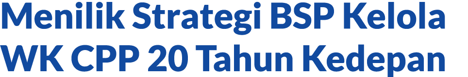 Menilik Strategi BSP Kelola WK CPP 20 Tahun Kedepan