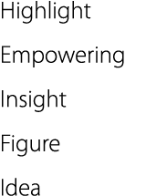 Highlight Empowering Insight Figure Idea