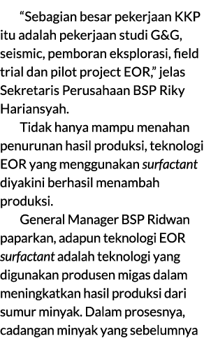 “Sebagian besar pekerjaan KKP itu adalah pekerjaan studi G&G, seismic, pemboran eksplorasi, field trial dan pilot pro...