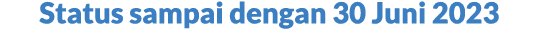 Status sampai dengan 30 Juni 2023