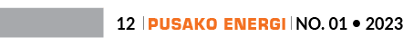 12 ￼ Pusako Energi ￼ No. 01 • 202
