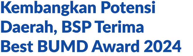 Kembangkan Potensi Daerah, BSP Terima Best BUMD Award 2024