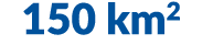 150 km2