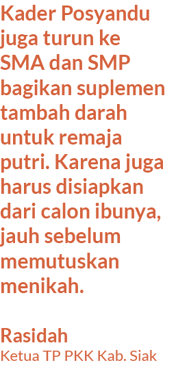 Kader Posyandu juga turun ke SMA dan SMP bagikan suplemen tambah darah untuk remaja putri. Karena juga harus disiapka...