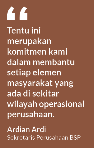 Tentu ini merupakan komitmen kami dalam membantu setiap elemen masyarakat yang ada di sekitar wilayah operasional per...