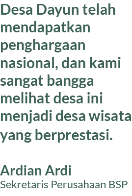 Desa Dayun telah mendapatkan penghargaan nasional, dan kami sangat bangga melihat desa ini menjadi desa wisata yang b...